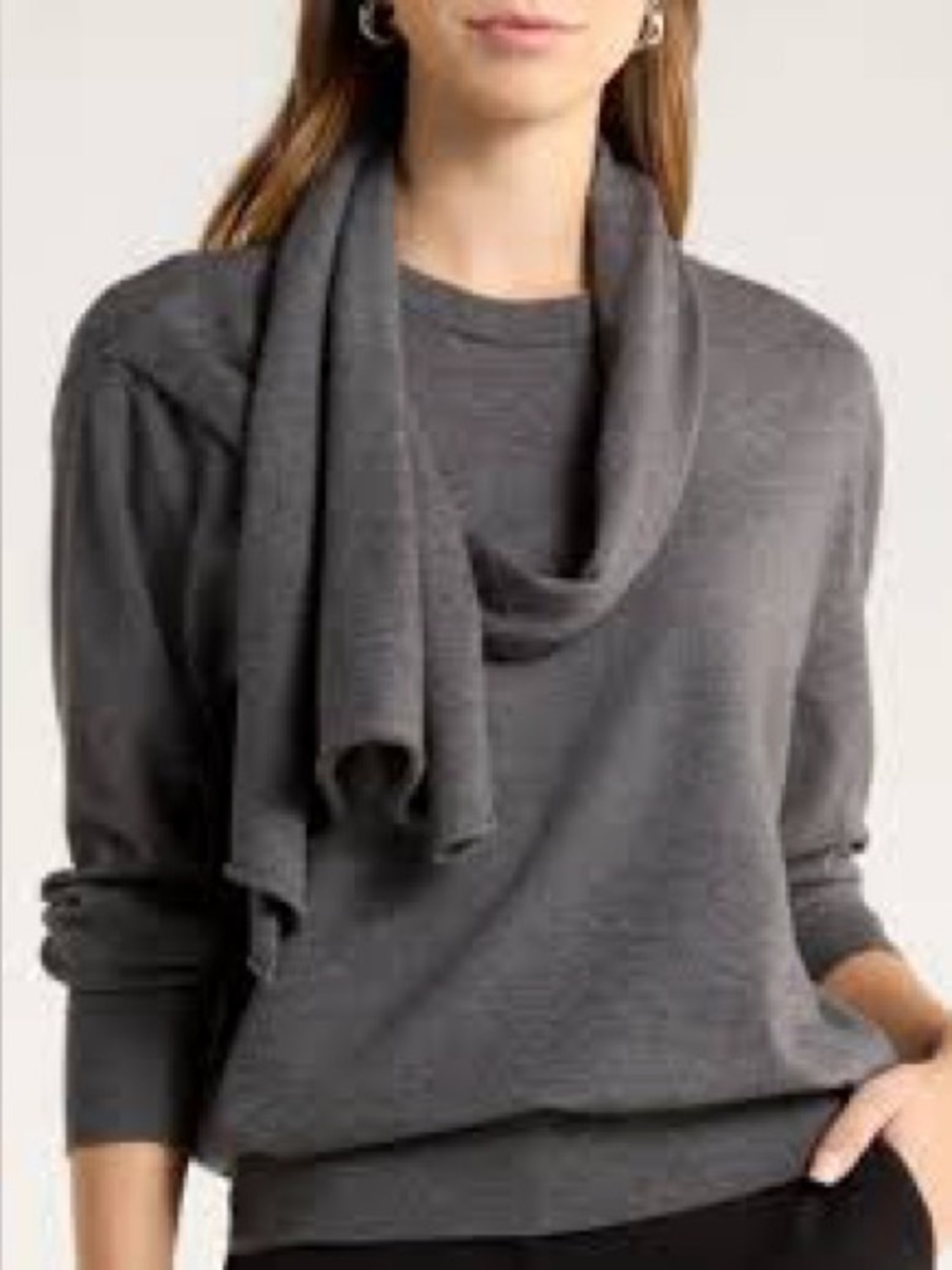 93. Halogen • NWT $80 US Charcoal Gray  Sweater